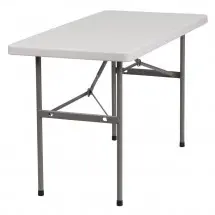 Flash Furniture RB-2448-GG 24'" x 48'' Granite White Plastic Folding Table