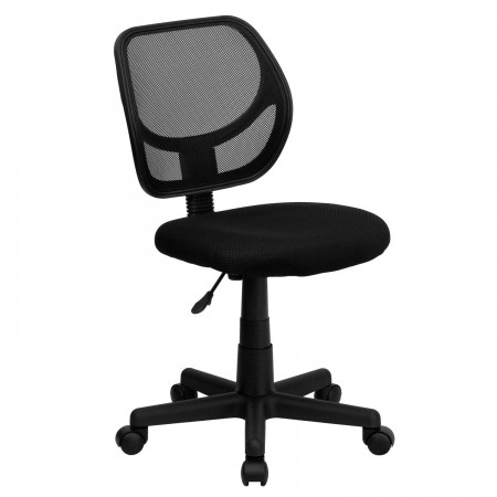 Flash Furniture WA-3074-BK-GG Mid-Back Black Mesh Task Chair