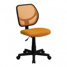 Flash Furniture WA-3074-OR-GG Mid-Back Orange Mesh Task Chair