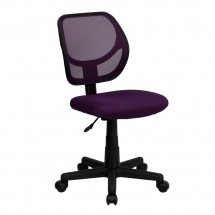 Flash Furniture WA-3074-PUR-GG Mid-Back Purple Mesh Task Chair
