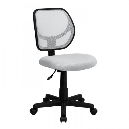 Flash Furniture WA-3074-WHT-GG Mid-Back White Mesh Task Chair