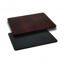 Flash Furniture XU-MBT-2442-GG Rectangular Table Top with Black or Mahogany Reversible Laminate Top 24&quot; x 42&quot;