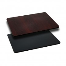 Flash Furniture XU-MBT-3042-GG Rectangular Table Top with Black or Mahogany Reversible Laminate Top 30&quot; x 42&quot;