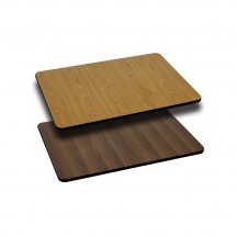 Flash Furniture XU-WNT-2430-GG Rectangular Table Top with Natural or Walnut Reversible Laminate Top 24&quot; x 30&quot;