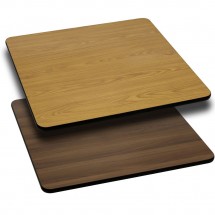 Flash Furniture XU-WNT-3636-GG Square Table Top with Natural or Walnut Reversible Laminate Top 36&quot;