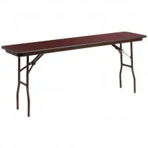 Flash Furniture YT-1872-HIGH-WAL-GG Rectangular High Pressure Laminate Folding Training Table 18&quot; x 72&quot;