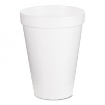 Dart Foam Drink Cups,  White, 12 oz. 25/Pack