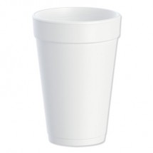 Dart White Foam Drink Cups, 16 oz. - 1000 pcs