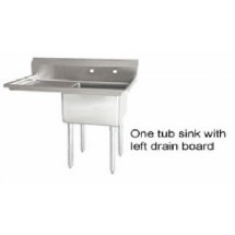 Omcan (FMA) 25253 One Compartment Pot Sink with Left Drain Board