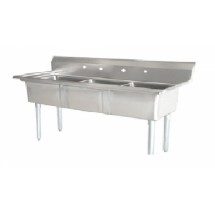 Omcan (FMA) 25259 Three Compartment Pot Sink with Left Drain Board