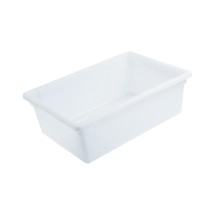 CAC China FS4F-9W Full Size White Polyethylene Food Storage Box 26" x 18" x 9"