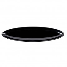 GET Enterprises ML-251-BK Siciliano Black Oval Side Dish 12&quot; x 3&quot; - 1 doz