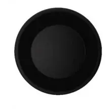 GET Enterprises WP-9-BK Black Elegance Wide Rim Plate 9&quot; - 2 doz