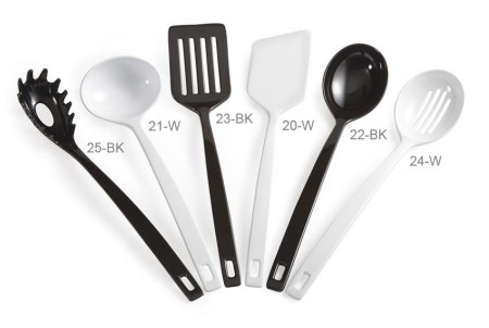 GET Enterprises 25-W White Heavy Duty Spaghetti Fork 14-1/2" - 2 doz