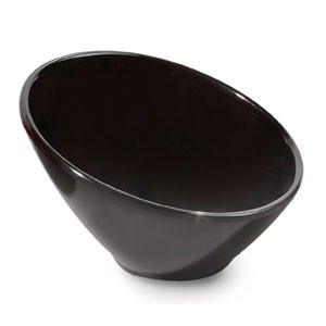 GET Enterprises B-784-BK Black Elegance Petite Cascading Melamine Bowl 5.5 oz. - 2 doz
