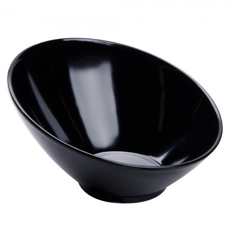 GET Enterprises B-786-BK Black Elegance Cascading Melamine Bowl 12 oz. - 1 doz