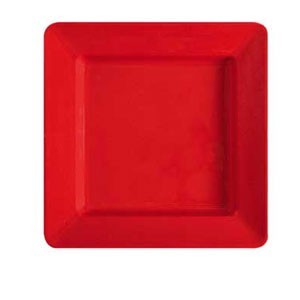 GET Enterprises ML-12-RSP Red Sensation Square Deep Plate 12" x 12" - 1 doz