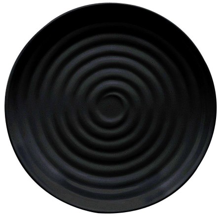 GET Enterprises ML-80-BK Milano Black Melamine Round Plate 7-1/2" - 1 doz