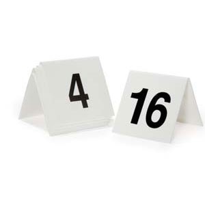 GET Enterprises NUM-26-50 Numbers 26 Through 50 Table Tent Number - 1 pack