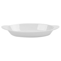 GET Enterprises SD-08-W White Oval Side Dish / Au Gratin 10 oz. - 2 doz