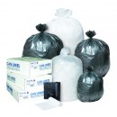 High-Density Interleaved Commercial Can Liners, 33 Gallon, 33&quot; x 40&quot;, Black, 500/Carton