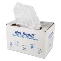 Get Reddi Freezer Food Storage Bags, 0.5 mil, 27" x 37", Natural, 200/Carton
