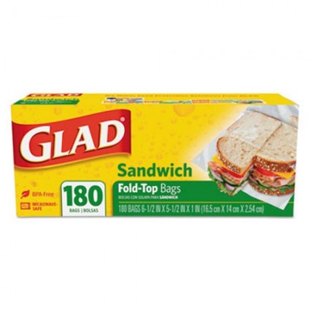 Glad Fold Top Sandwich Bags, 6-1/2