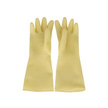 CAC China GLLX-2YS Yellow Latex Glove, Small - 1 pr