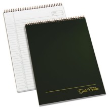 Gold Fibre Wirebound Writing Pad w/ Cover, 1 Subject, Project Notes, Green Cover, 9.5 x 7.25, 84 Sheets