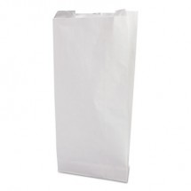 Grease-Resistant Single-Serve Bags, 6" x 6.5", White, 2000/Carton