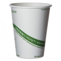 GreenStripe Renewable & Compostable Paper Hot Cups - 12  oz., 50/Pack, 20 Pack/Carton