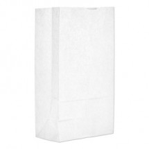 Grocery Paper Bags, 40 lbs Capacity, #12, 7.06"w x 4.5"d x 13.75"h, White, 500 Bags