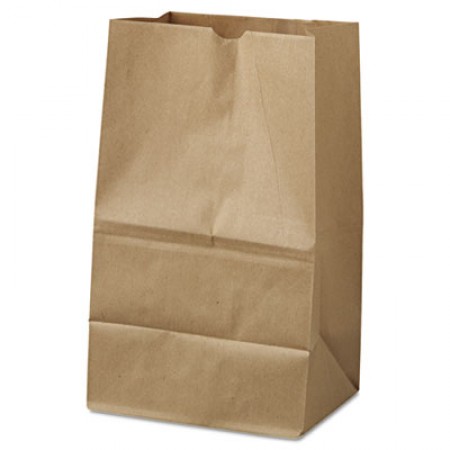 Grocery Paper Bags, 40 lbs Capacity, #20 Squat, 8.25
