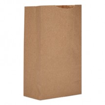 Grocery Paper Bags, 52 lbs Capacity, #3, 4.75"w x 2.94"d x 8.56"h, Kraft, 500 Bags