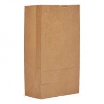 Grocery Paper Bags, 57 lbs Capacity, #12, 7.06"w x 4.5"d x 13.75"h, Kraft, 500 Bags