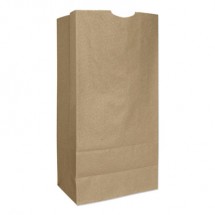 Grocery Paper Bags, 57 lbs Capacity, #16, 7.75"w x 4.81"d x 16"h, Kraft, 500 Bags