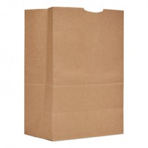 Grocery Paper Bags, 57 lbs Capacity, 1/6 BBL, 12"w x 7"d x 17"h, Kraft, 500 Bags