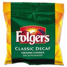 Folgers Ground Coffee, Fraction Pack, Classic Roast Decaf, 1.5 oz., 42/Carton