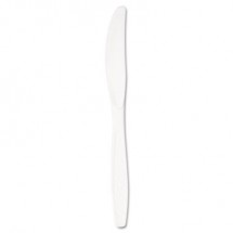 Dart Guildware Heavyweight Plastic Knives, White, - 1000 pcs