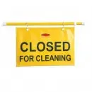 Rubbermaid Site Yellow Safety Hanging Sign 50&quot; x 1&quot; x 137quot;