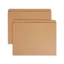 Heavyweight Kraft File Folders, Straight Tab, Letter Size, 11 pt. Kraft, 100/Box