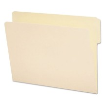 Heavyweight Manila End Tab Folders, 9" Front, 1/3-Cut Tabs, Top Position, Letter Size, 100/Box