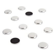High Energy Magnets, Circle, Silver, 1.25" Dia, 12/Pack