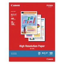 High Resolution Paper, 8.5 x 11, Matte White, 100/Pack
