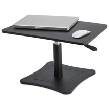High Rise Adjustable Laptop Stand, 21 x 13 x 12 to 15 3/4, Black