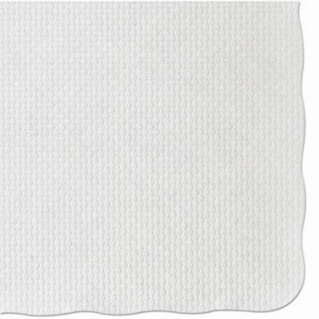 Hoffmaster Embossed Scalloped Edge Placemats, 9-1/2" x 13-1/2", White, 1000/Carton