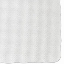 Hoffmaster Embossed Scalloped Edge Placemats, 9-1/2&quot; x 13-1/2&quot;, White, 1000/Carton