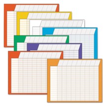 Horizontal Incentive Chart Pack, 28"W x 22"H, Assorted Colors, 8/Pack