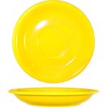 ITI 81376-242S 6-1/4" Yellow Bistro Saucer - 3 doz