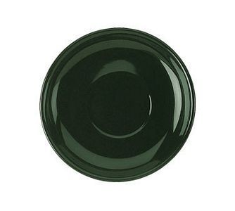 ITI 822-67s 6-1/8" Green Vitrified Latte Saucer - 2 doz
